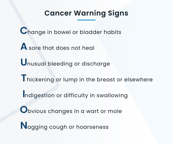 cancer warning signs