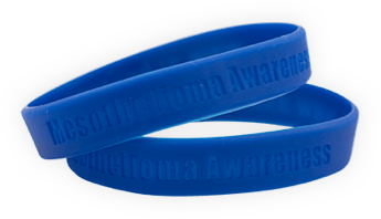 Mesothelioma awareness wristbands